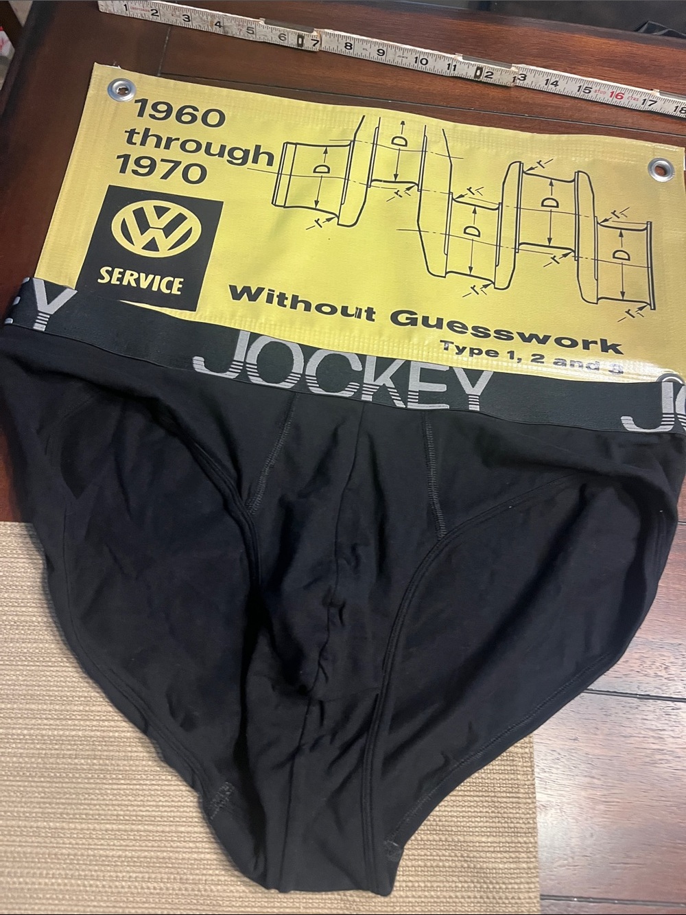 Lot 74. Jockey Men's Black Briefs with Branded Waistband xl no fly pouch